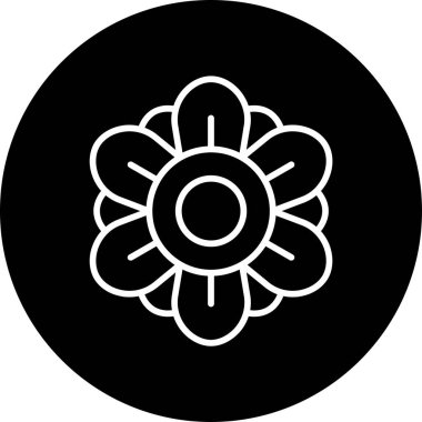 Çiçek. Web simgesi basit illüstrasyon 