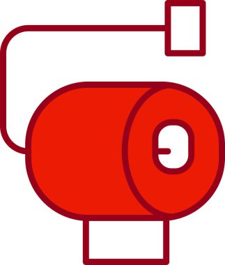 Basit web simgesi illüstrasyonu. tuvalet kağıdı rulosu