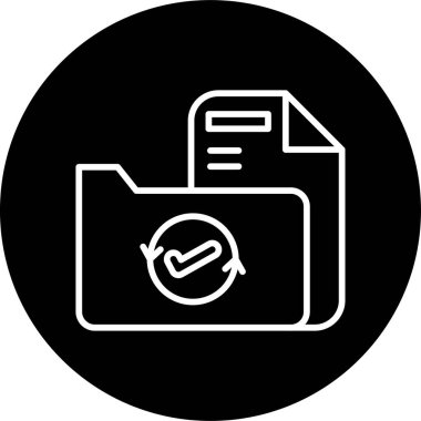 Kayıtlı elektronik bilgi içeren dizin, basit doğrusal illüstrasyon