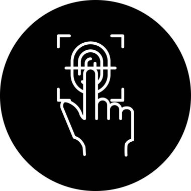 El Dokunuşu simge vektör illüstrasyon tasarımı