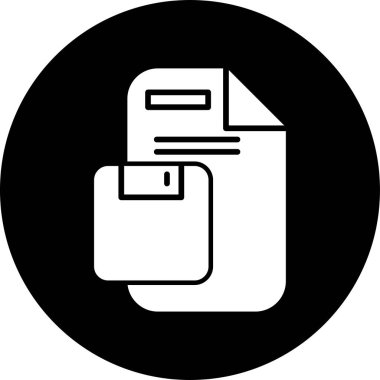 Düğme web simgesi vektör illüstrasyonunu kaydet