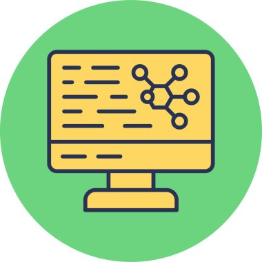 Basit Bilgisayar vektör illüstrasyonu