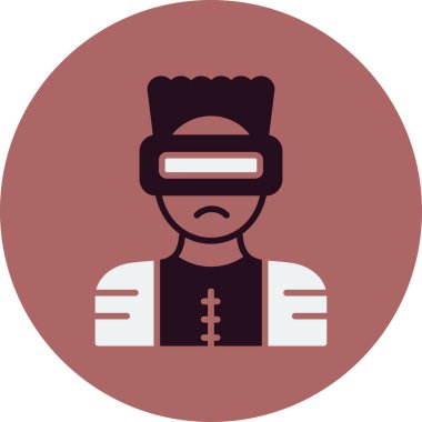 Süper kahraman ağ simgesi, vektör illüstrasyonu