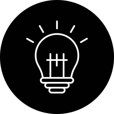 Ampul Ağı simgesi, vektör illüstrasyonu