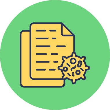 Test sonucu. Web simgesi basit illüstrasyon