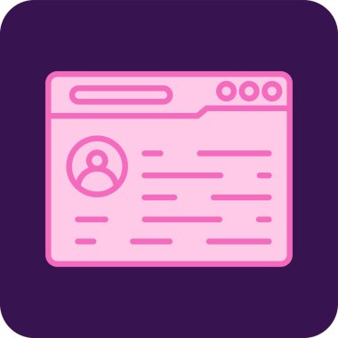 Tarayıcı. Web simgesi basit illüstrasyon 