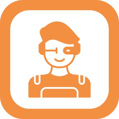 Süper kahraman ağ simgesi, vektör illüstrasyonu