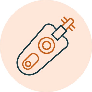 Burun kılı için basit vektör çizimi