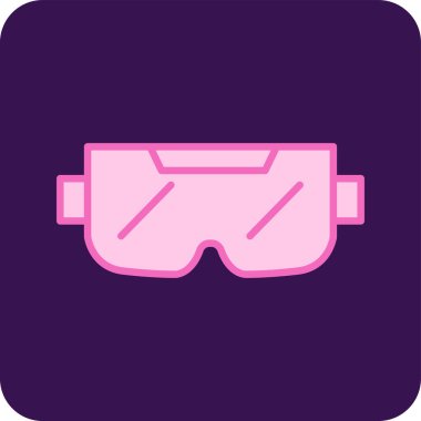 Ar Glasses Web simgesi vektör çizimi