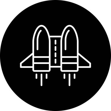 Jetpack web simgesi vektör çizimi