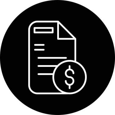 belge simgesi, vektör illüstrasyonu basit tasarım