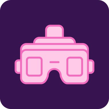 Gözlükler. Web simgesi basit illüstrasyon