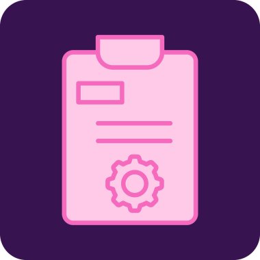 Temiz sayfalı pano, basit vektör tasarımı