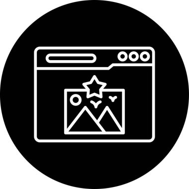 En sevdiği işaret. Web simgesi basit tasarım