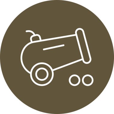 Topun ağ simgesi vektör illüstrasyonu