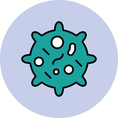 virüs web simgesi, vektör çizim