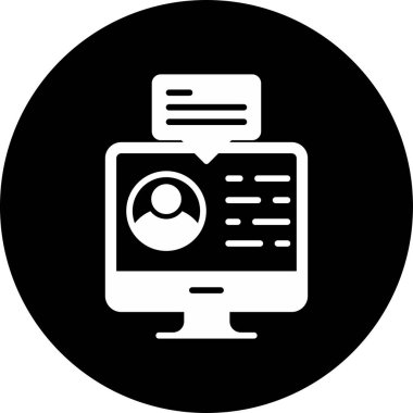 Dijital simge. Web tasarımı için özet çizim vektörü