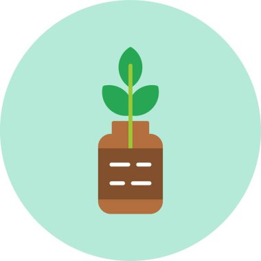 Yapraklı bitkinin temel doğrusal çizimi