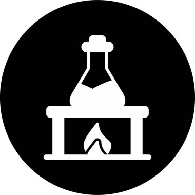 Basit kimya kurulumu, vektör tasarımı