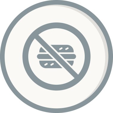 Fast food ikonu vektör çizimi yok 