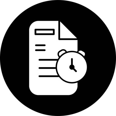 belge simgesi, vektör illüstrasyonu basit tasarım