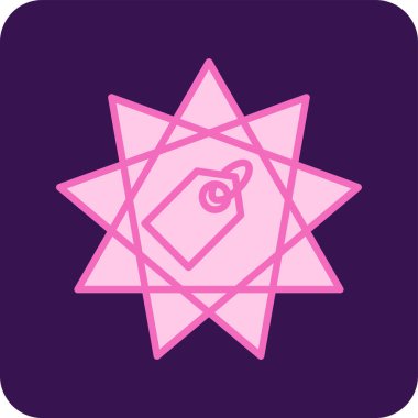 Marka etiketi vektör illüstrasyonu, simge ögesi