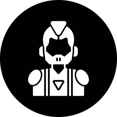 Gösterişli, modern kostümlü bir süper kahraman resmi.