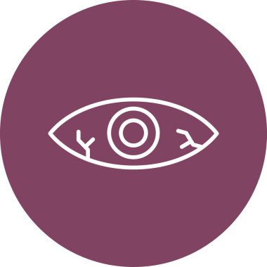 Basit bir göz ağrısı çizimi.