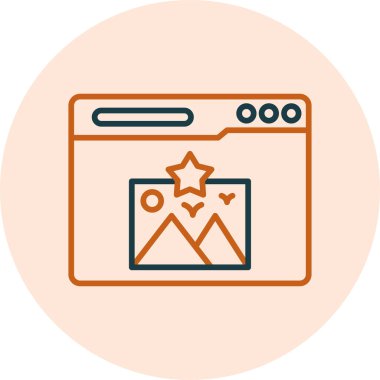 En sevdiği işaret. Web simgesi basit tasarım