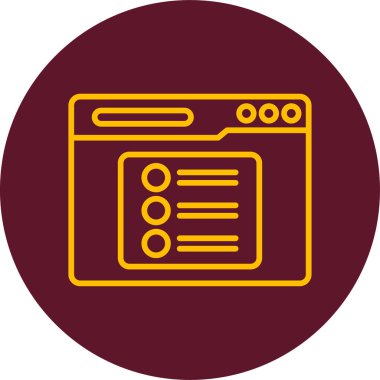 Anket web simgesi vektör illüstrasyonu