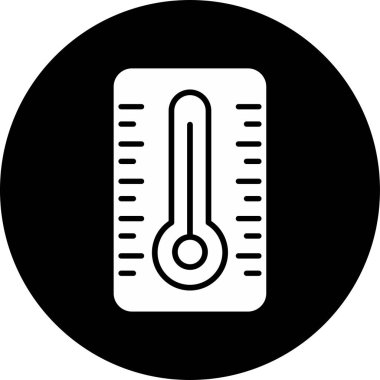 Basit termometre simgesi vektör illüstrasyonu