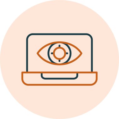 dizüstü bilgisayar simgesi, vektör illüstrasyonu basit tasarım