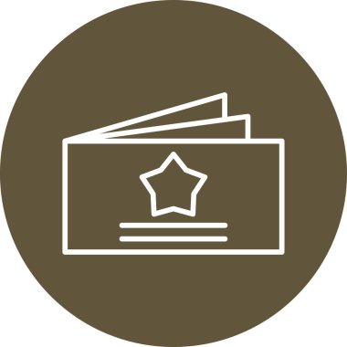 Business Card web simgesi, vektör illüstrasyonu