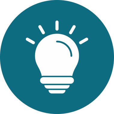 Ampul Ağı simgesi, vektör illüstrasyonu