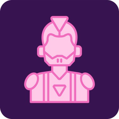 Kostüm giymiş bir adamın resmi. Süper kahraman avatarı.  