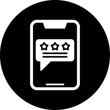 düz geribildirim simgesi vektör çizimi