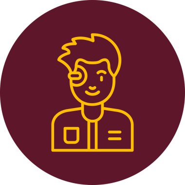 erkek avatar simge vektör çizim 