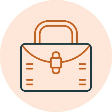 Çanta. Web simgesi basit illüstrasyon