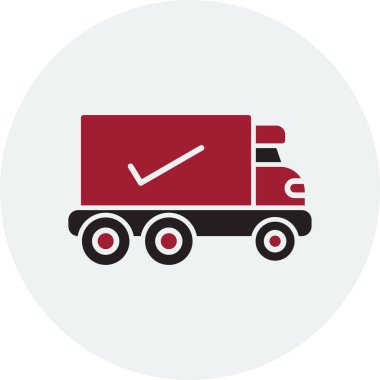 Kamyon. Web simgesi basit illüstrasyon