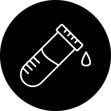 test tübü ikon vektör çizimi
