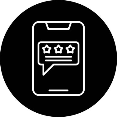 düz geribildirim simgesi vektör çizimi