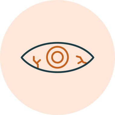 Basit bir göz ağrısı çizimi.