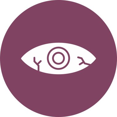 Basit bir göz ağrısı çizimi.