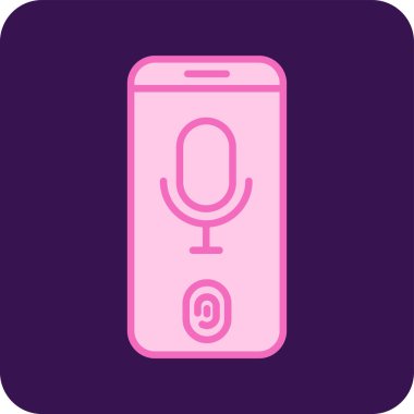 Web uygulamaları için ses kayıt simgesinin resim gösterimi.