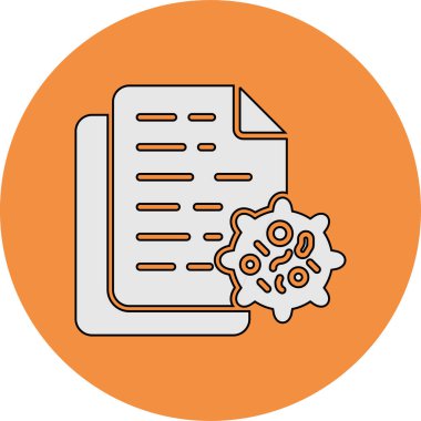 Test sonucu. Web simgesi basit illüstrasyon