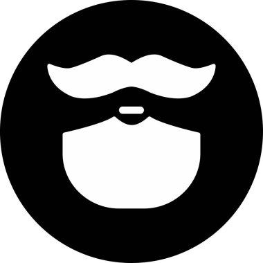 Sakal Web simgesi vektör illüstrasyonu