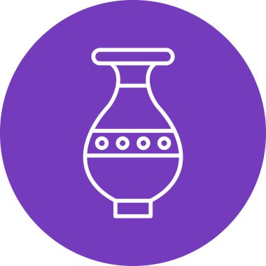 Vazo. Web simgesi basit illüstrasyon