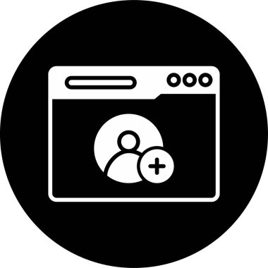 Basit tarayıcı Hikayesi vektör simgesi