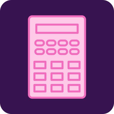 Web kullanımı için soyut bir biçimdeki vektör hesap makinesi sembolü.