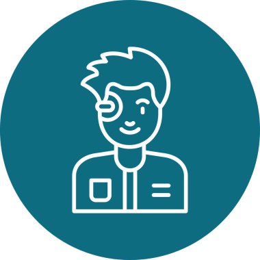 erkek avatar simge vektör çizim 